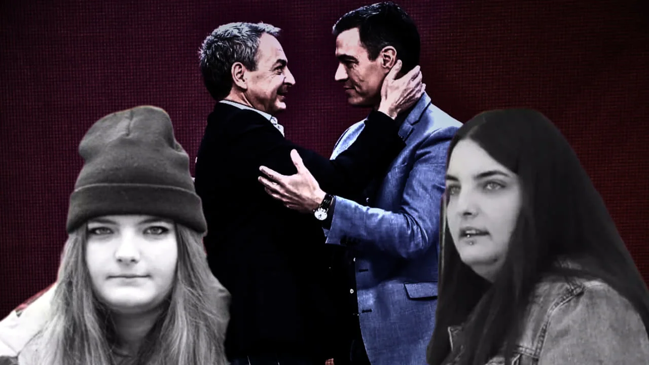 Zapatero-sus-hijas-y-Sanchez
