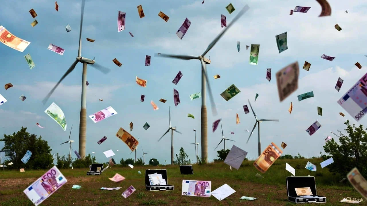 Imagen-de-IA-de-un-parque-eolico-aventando-dinero