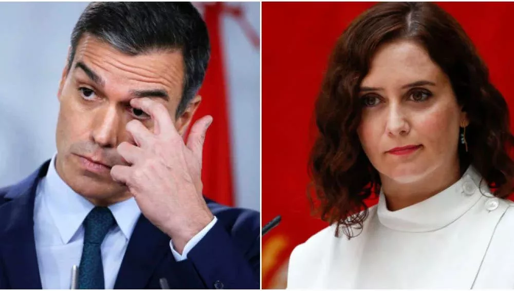 Pedro-Sánchez-PSOE-con-Isabel-Díaz-Ayuso-PP