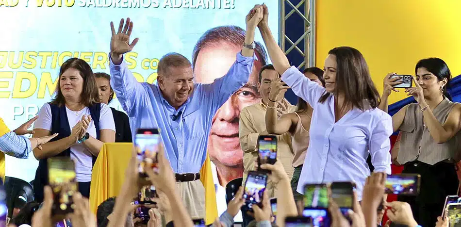 EDMUNDO-GONZALEZ-Y-MARIA-CORINA-GANAR-ELECCION-SIN-OBSERVACION-INTERNACIONAL-X